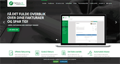 Desktop Screenshot of faktura.dk
